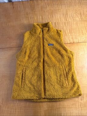 Patagonia Mustard Sherpa Fleece Vest